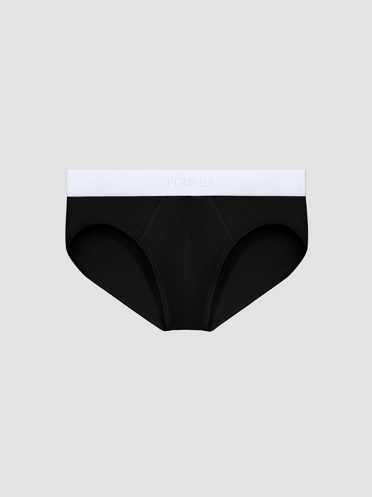 premium-sea-island-cotton-briefs-1-pack Black / White Belt