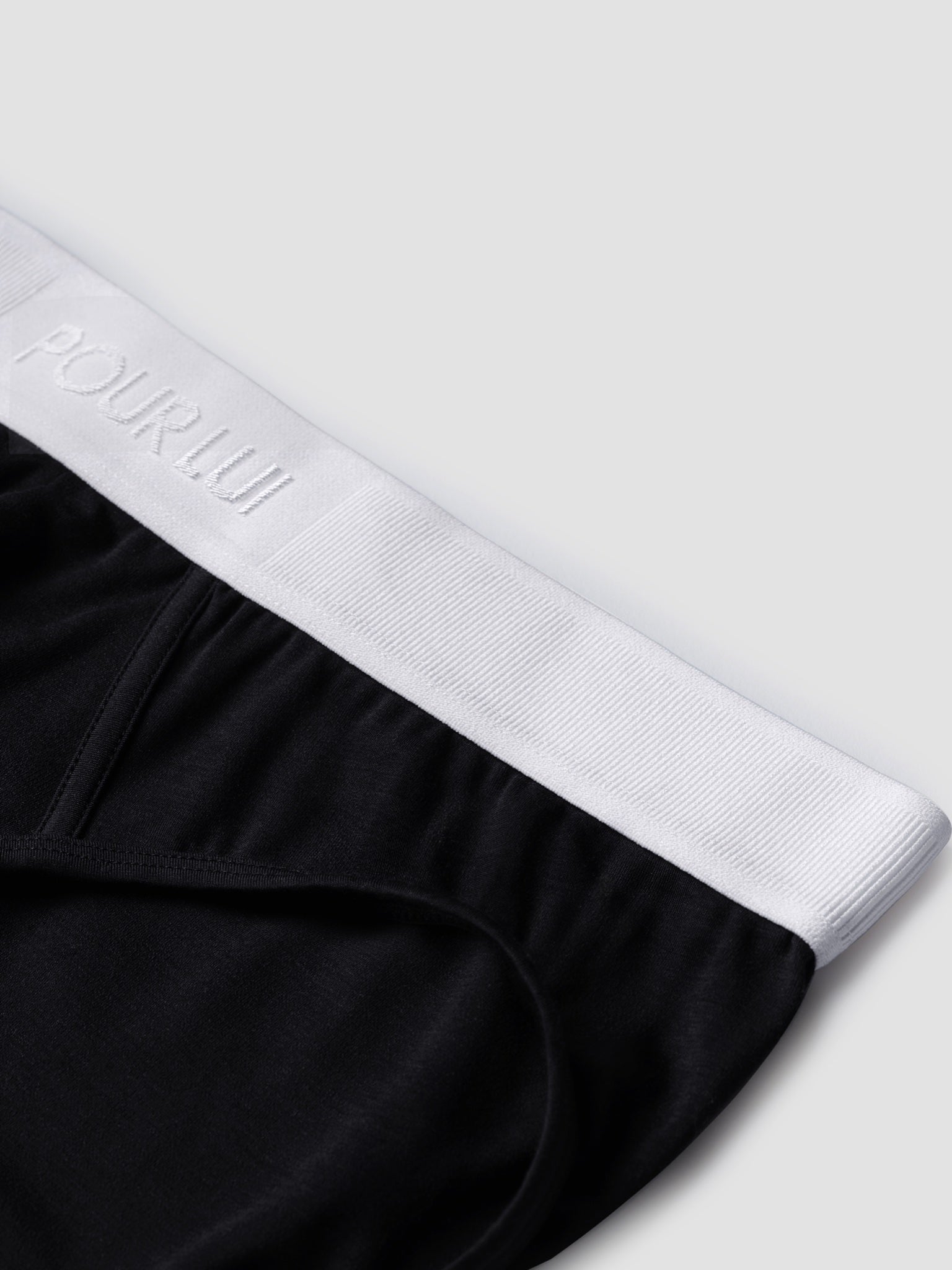 premium-sea-island-cotton-briefs-1-pack Black / White Belt
