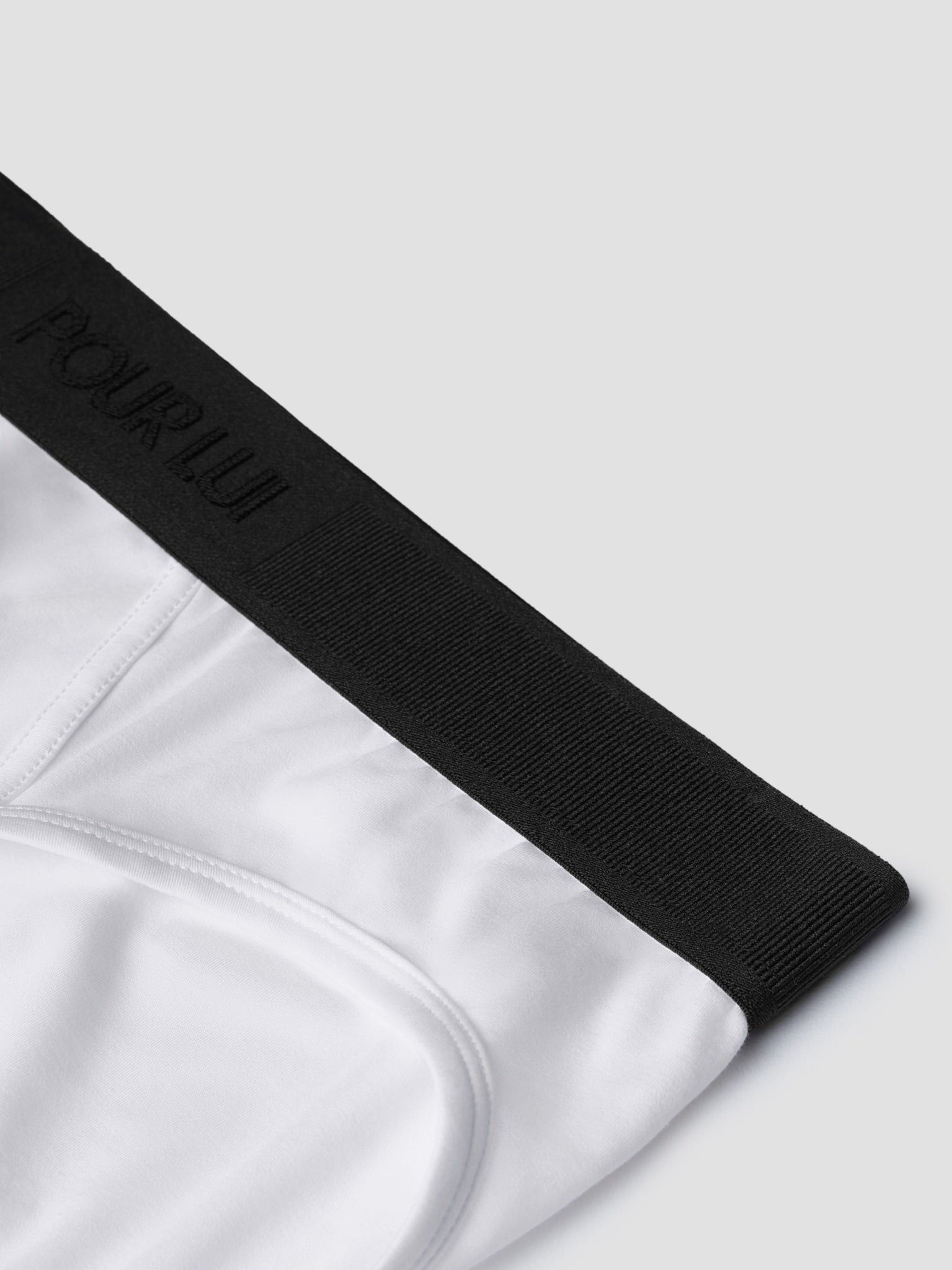 premium-sea-island-cotton-briefs-1-pack White / Black Belt