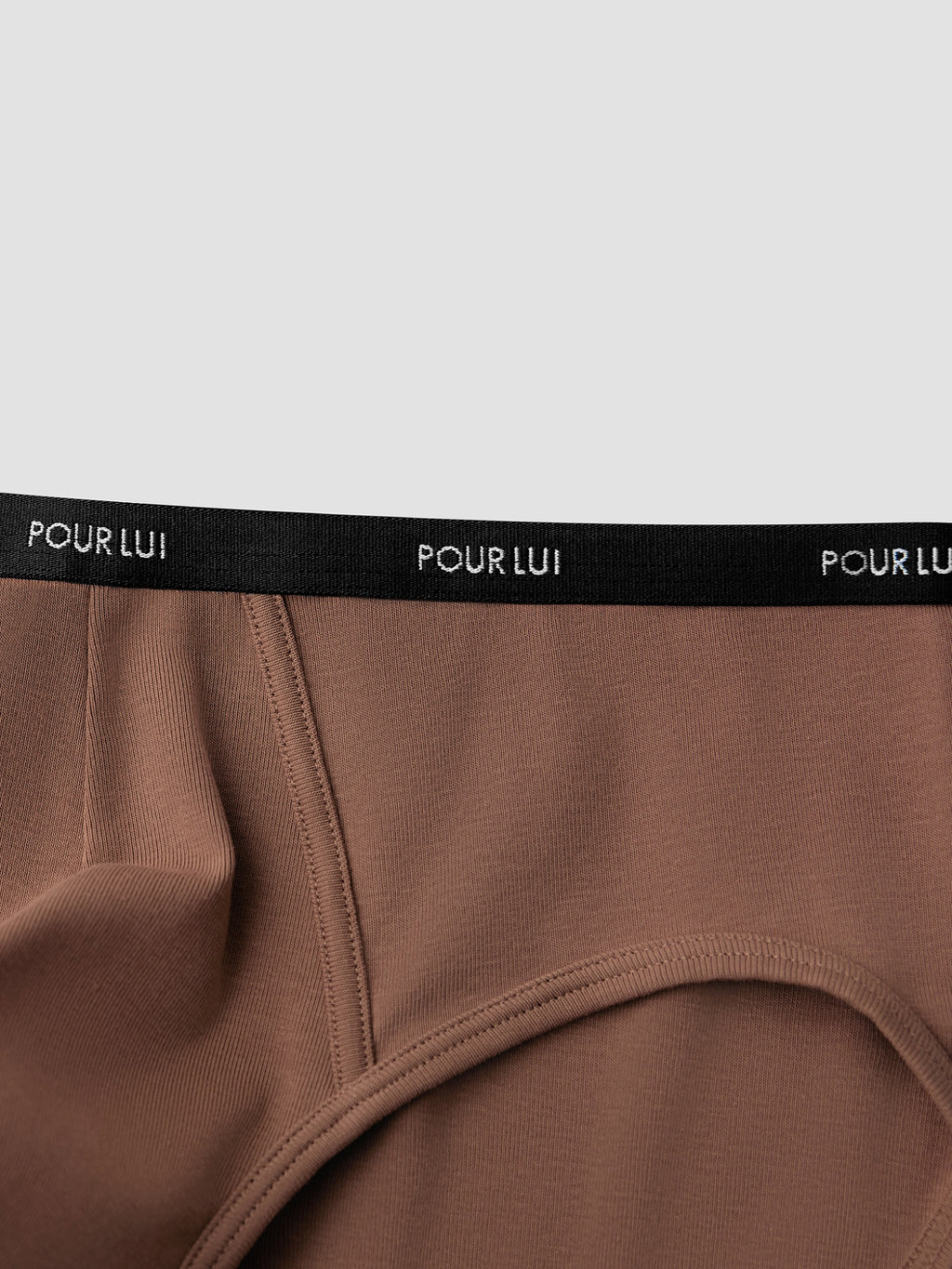 whisperband-combed-cotton-briefs-3-pack Brown / Black Belt