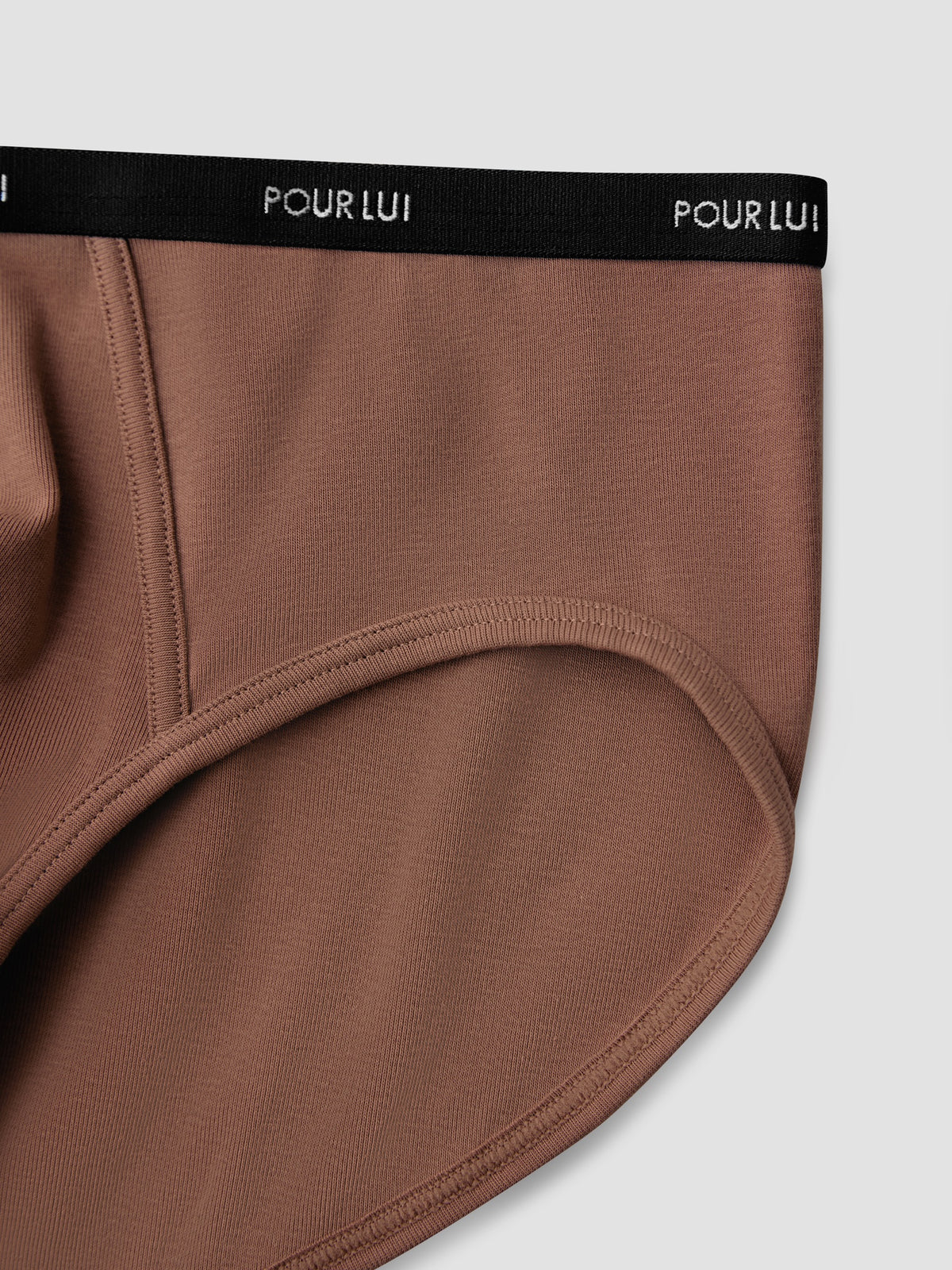 whisperband-combed-cotton-briefs-3-pack Brown / Black Belt