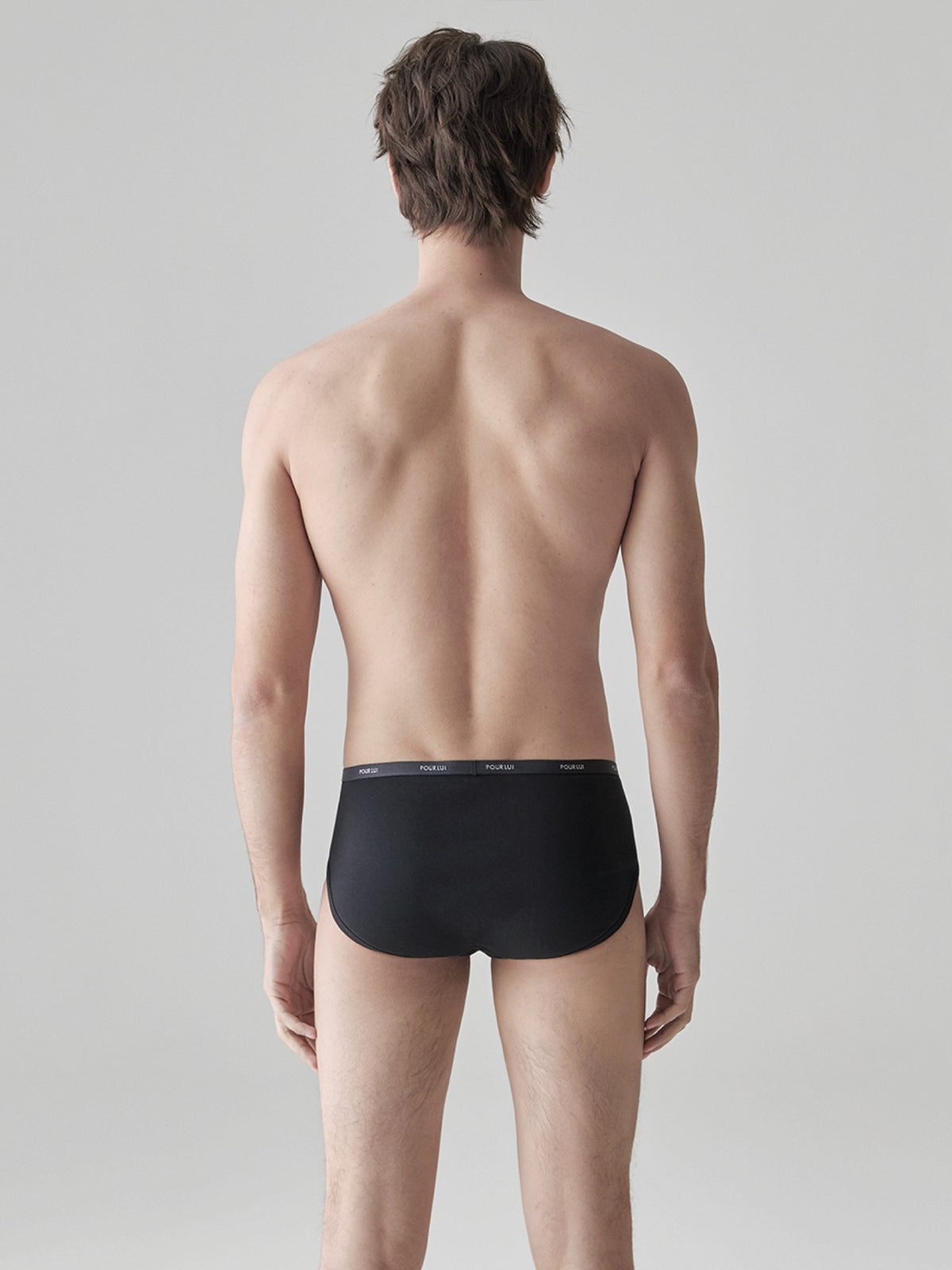 whisperband-pima-cotton-briefs-3-pack Black / Black Belt