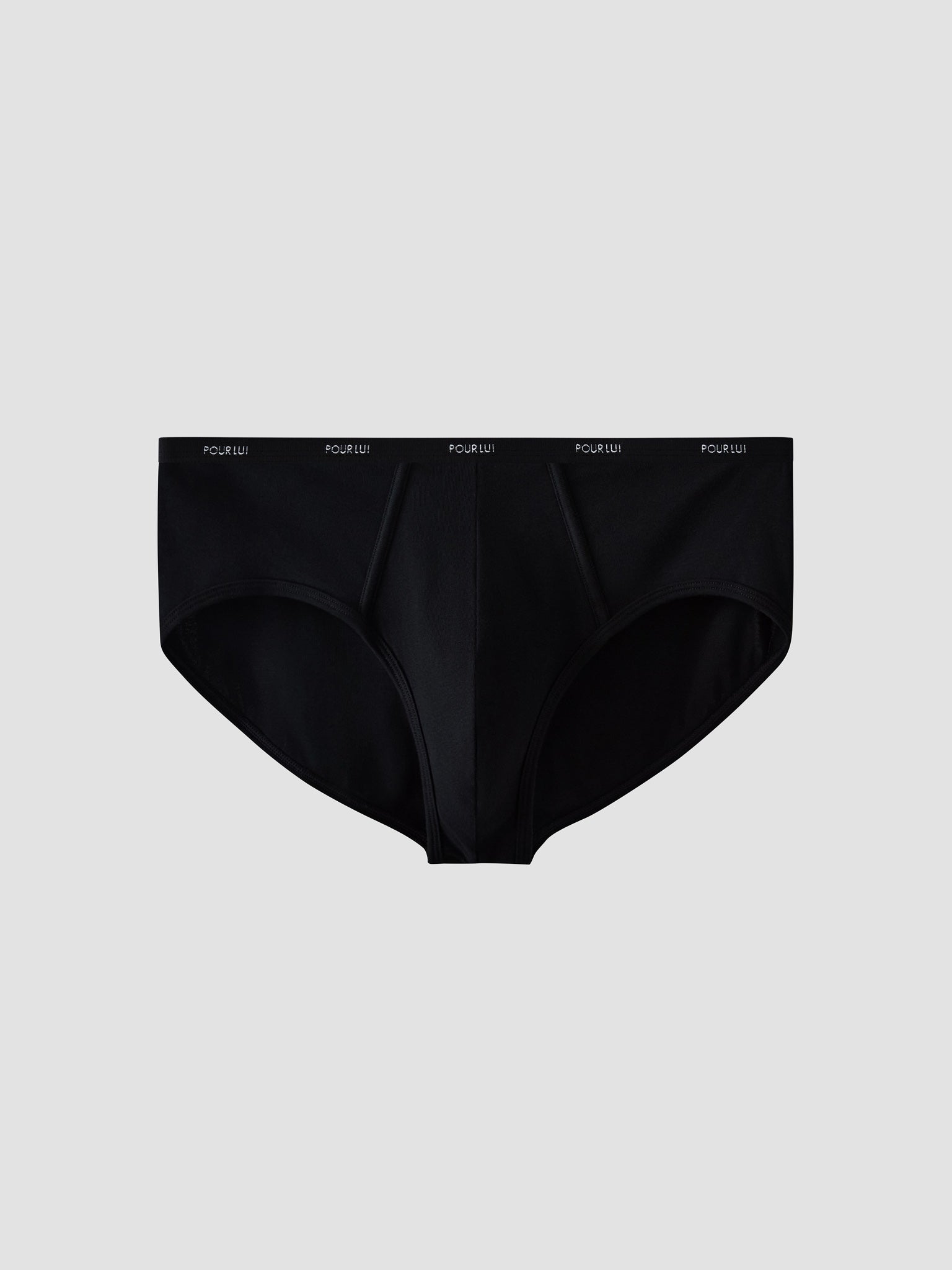 whisperband-pima-cotton-briefs-3-pack Black / Black Belt