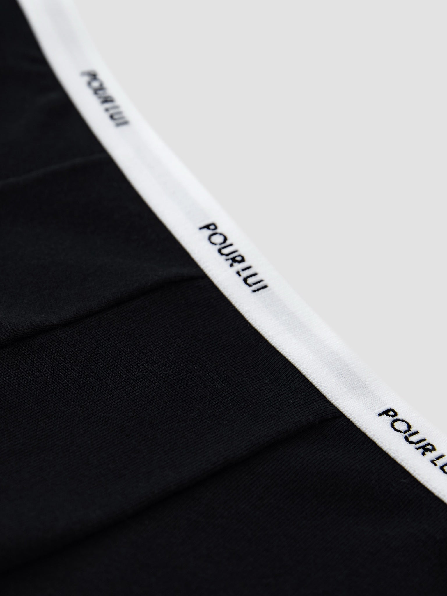 whisperband-pima-cotton-trunks-3-pack Black / White Belt