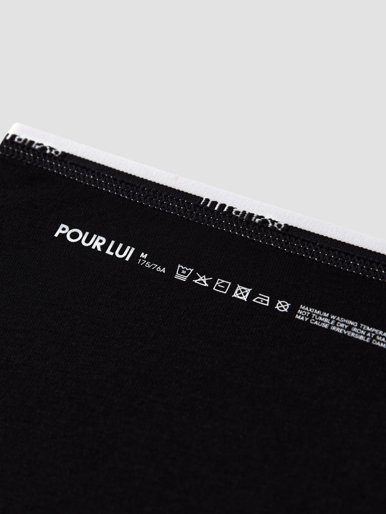whisperband-pima-cotton-trunks-3-pack Black / White Belt